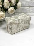 1042 Косметичка Бельгийское кружево Оливковый 15х10х7см 2105976
