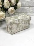 1042 Косметичка Бельгийское кружево Оливковый 15х10х7см 2105976
