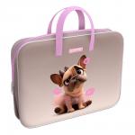 Папка текстильная на молнии ErichKrause с ручками Frenchie, A4+