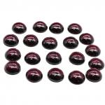 Кабошон из граната круг, 8*8*3мм. (28-17).