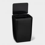 Ведро для мусора сенсорное Доляна, 12 л, чёрное
