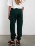 Брюки джоггеры женские малахит с начесом