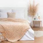 Плед Этель «Мозаика». размер 240?220 см, бежевый