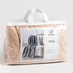 Плед Этель «Мозаика». размер 240?220 см, бежевый