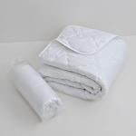 Одеяло всесезонное 1.5 сп. 140?205 см, файбер 150 г/м, микрофибра белая 80 г/м?