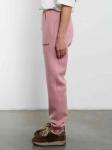 Брюки джоггеры женские розовая пудра с начесом