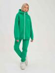 Брюки джоггеры женские зеленые с начесом
