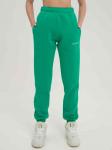 Брюки джоггеры женские зеленые с начесом