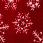 Плед Этель «Снежинки», 150?200 см, корал-флис