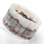 Браслет из Агата кружевного сегмент 40*9мм, 126г