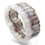 Браслет из Агата кружевного сегмент 40*9мм, 127г