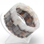 Браслет из Агата кружевного сегмент 40*9мм, 127г