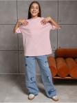 Футболка "Базовая" Розовый Девочка