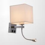 Бра 2236/1WT E27 40 Вт бело-хромовый 17?21?45 см