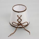 Абажур BayerLux, Е14, бело-шоколадный, 15?15?13 см