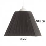 Абажур BayerLux, Е27, черный, 28?28?18 см