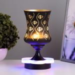 Аромалампа с подсветкой «Листья» GU10 35 Вт+RGB черный 11?11?23 см