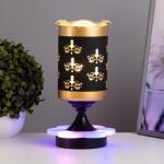 Аромалампа с подсветкой «Фигура» E14 40 Вт +RGB черный 10?10?24.5 см