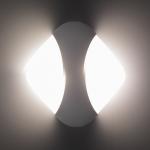 Бра BayerLux «Баррел», 2хLED, 10 Вт, 4000К, IP66, белый, 18?5.2?17 см