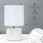 Лампа настольная 16374/1 E14 40 Вт бело-серый 16?16?29 см RISALUX