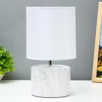 Лампа настольная 16374/1 E14 40 Вт бело-серый 16?16?29 см RISALUX