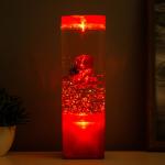 Лава-лампа «Мишка» LED 2 Вт от батареек 3хАА красный 7?7?24 см