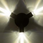 Бра BayerLux «Деко», 3хLED, 3 Вт, 4000К, IP66, чёрный, 16?4.3?16 см