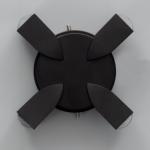 Бра BayerLux «Деко», 4хLED, 4 Вт, 4000К, IP66, чёрный, 16?4.3?16 см