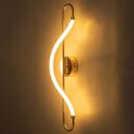 Бра BayerLux «Изгиб», LED, 16 Вт, 3000К, золото, 26?11?82 см