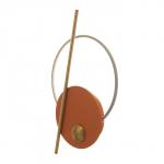 Бра «Алле» LED 17 Вт 3000К оранжевый золото 66?6.5?41 см