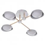 Люстра 1852/4 LED 64 Вт 3000-6000К серо-золотой 65?65?17 см BayerLux