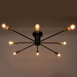 Люстра 2233/8BK E27 40 Вт черно-золотой 108?108?20 см BayerLux