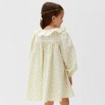 Платье для девочки KAFTAN: Summer cotton на пуговицах, цвет молочный, рост 98-104 см