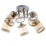 Люстра 1083/5WT+GD 40 Вт Е27 белый-золото 54?54?24 см BayerLux