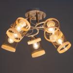 Люстра 1083/5WT+GD 40 Вт Е27 белый-золото 54?54?24 см BayerLux