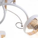 Люстра 1083/5WT+GD 40 Вт Е27 белый-золото 54?54?24 см BayerLux