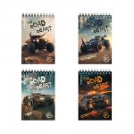 Блокнот на спирали ErichKrause Road Beast, А6, 80 листов, клетка_MIX-PACK