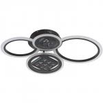 Люстра BayerLux 1158/4CF, LED, диммер, с пультом, 116 Вт, 3000-6000К, 63?45?12 см, кофе