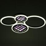 Люстра BayerLux 1158/4CF, LED, диммер, с пультом, 116 Вт, 3000-6000К, 63?45?12 см, кофе