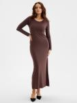 Платье SKIMS миди женское MIST, размер L, коричневое