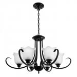 Люстра 2716/6 E27 40 Вт черный 80?80?55-85 см BayerLux