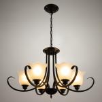 Люстра 2716/6 E27 40 Вт черный 80?80?55-85 см BayerLux