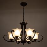 Люстра 2716/6 E27 40 Вт черный 80?80?55-85 см BayerLux