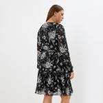 Платье мини женское MIST plus-size, размер 50, чёрное