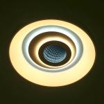 Люстра BayerLux 1905/1 LED, 92?Вт, диммер, с ПДУ, белая, 47?47?10?см