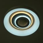 Люстра BayerLux 1905/1 LED, 92?Вт, диммер, с ПДУ, белая, 47?47?10?см