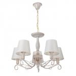 Люстра BayerLux 2149/5, E14, 40 Вт, белый с золотой патиной, 57?57?38 см