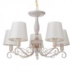 Люстра BayerLux 2149/5, E14, 40 Вт, белый с золотой патиной, 57?57?38 см