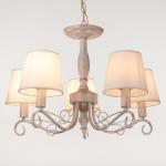 Люстра BayerLux 2149/5, E14, 40 Вт, белый с золотой патиной, 57?57?38 см