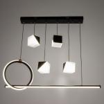 Люстра BayerLux 2676/6 LED 126 Вт 3000-6000К черный 76?27 см